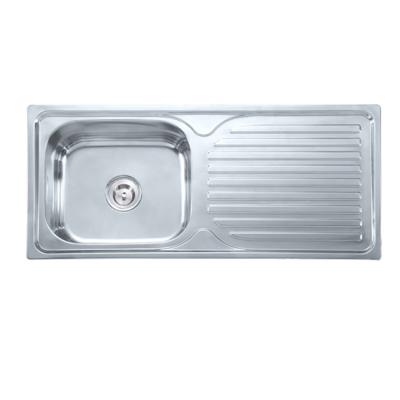 China Without Faucet TCT9643S Cheap Indonesian Kitchen Sink With Polish Finish for sale