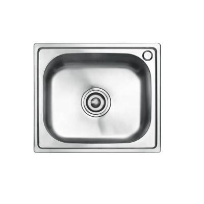 China Without Faucet 304 Single Bowl Stainless Kitchen Sinks for sale