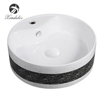 China Hand Wash Basin Round Color Sink Bathroom Modern Hot Selling Marble Stone Face Bowl for sale