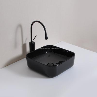 China Modern American Wholesale Black Vessel Sink Hand Wash Basin Bathroom Sink for sale