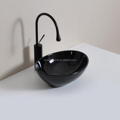 China Black Small Size Outdoor Solid Art Basin Bathroom Lavabo Sink Vessel Washing Modern Luxurious Modern Sinks for sale