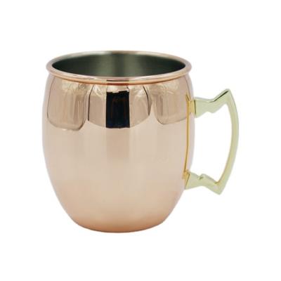 China 550ml Copper Plating Disposable European Popular Stainless Steel Mule Cup for sale