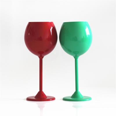 China WS-CU040 12oz Stainless Steel Viable Red Wine Cup Colorful Hot Sale Steel Wine Cup Camping for sale