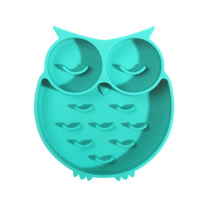 China Factory Direct Wholesale Slow Food CAT Bowl For Pets Owl-Shaped Silicone Pet Dog Bowl Prevent Upset Feeding Mat Slow Food Mat for sale