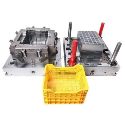 China Taizhou Portable Factory Plastic Food Crates Vegetable Fruit Milk Crates Mold Manufacturer for sale