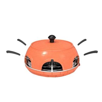 China Electric Pizza Oven Maker Home Use Restaurant Machine with Sight Window Cooking in 5 Minutes, Timer, Ceramic Dish for sale