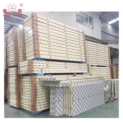 China Hot Sale Professional Lower Price galvanized steel Surface PU Sandwich cold room panels price for sale