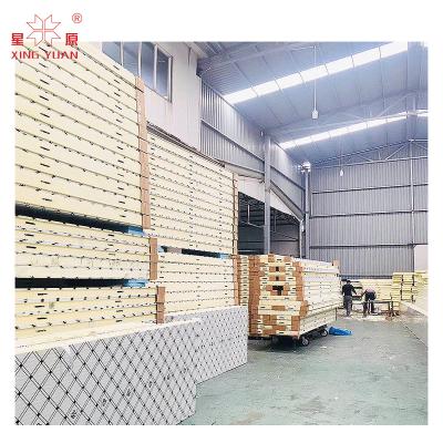 China 100mm 150mm pu wall cold room panel system with lock, fire proof freezer cold room panel prices dach storage for sale