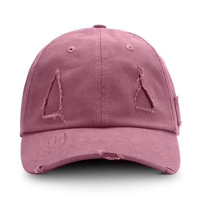 China Wholesale JOINT hats 90s hotest style distressed washed plain unisex dad hats unstructured hats customize for sale