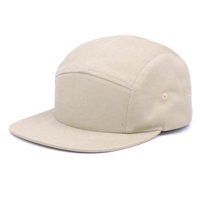 China COMMON Wholesale Custom Cotton Unisex Plain 5 Panel Camper Hat Jockey Hat Classic Hat, One Size for sale