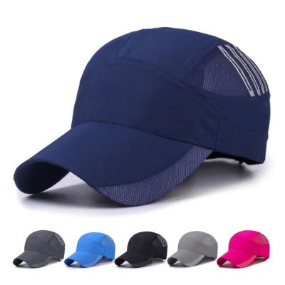 China JOINT Wholesale Unisex Custom Logo Lightweight Stretch Cloth Moisture Sports Hats Wicking Hats for sale