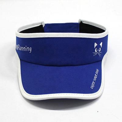 China COMMON SMALL MOQ Custom Logo Cloth Terry Headband Sports Quick Dry Breathable Athletics Sun Visors for sale