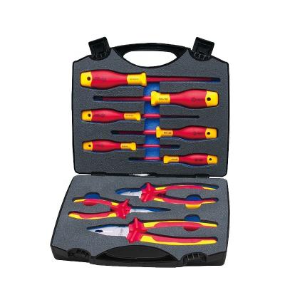 China 9Pcs Multi Functional Tool Kit Insulated Electrician Tool Set for sale