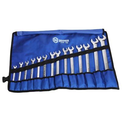 China Hot Sale 11pcs Chinese Chrome Vanadium Factory Price Tool Kit ANSI Standard Comb Wrench Set for sale