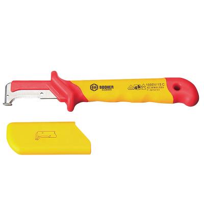 China PROFESSIONAL ELECTRICIAN Non-variable FACTORY 1000V-VDE INSULATED DISMANTLE CABLE KNIFE for sale