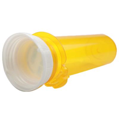 China Pharmaceutical 60dr Prescription Bottles Pill Bottle Orange Reversible Vial Bottle For Pill Cap for sale