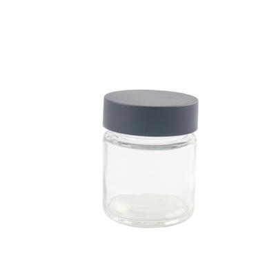 China 4OZ Pharmaceutical Acceptable Customization Jars Clear Glass Jars With Child Resistant Lid for sale