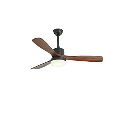 China Modern Design Nordic Style 52inch Remote Control Wooden Ceiling Fan With Light for sale