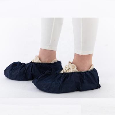 China Non Slip Non-Slip Medical Care Disposable Medical Nonwoven Surgical Shoe Cover Anti Slip CPE PE CPE Boot Covers for sale