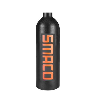 China New SMACO Oxygen Bottle Snorkeling Submersible Underwater Swimming Fishing 1L Capacity Empty Aluminum Bottle for sale