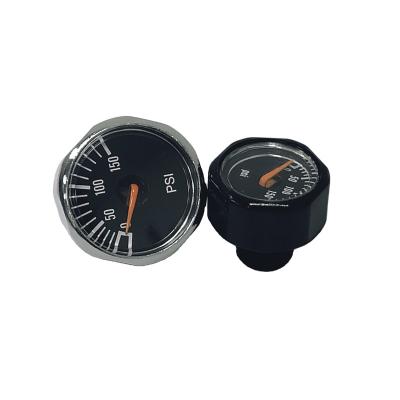 China Accurate Black Subminiature Digital Pressure Gauge Air Pressure Meter 19/25mm for sale