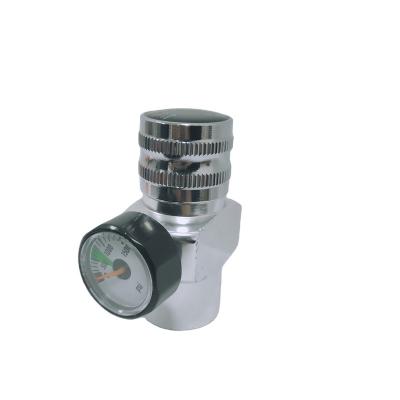 China OEM Hard Carbon Dioxide Aluminum Alloys SMACO Pressure Reducing Valve With 1500 PSI Pressure Gauge for sale