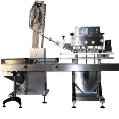 China Rotary Npack Spindle Wine Bottle Food Glass Jar Screwing Capping Making Machine for sale