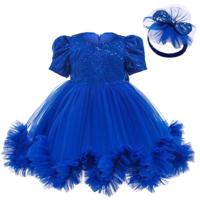 China Newborn Princess Dresses Christening Ball Toddler LZH Vintage Baby Girl Clothing Breathable Birthday Party Dress for sale