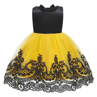 China LZH Viable Christmas Kids Dresses Carnival Show Kids Party Dress Bridesmaids Wedding Dress 1-5 Years Old for sale