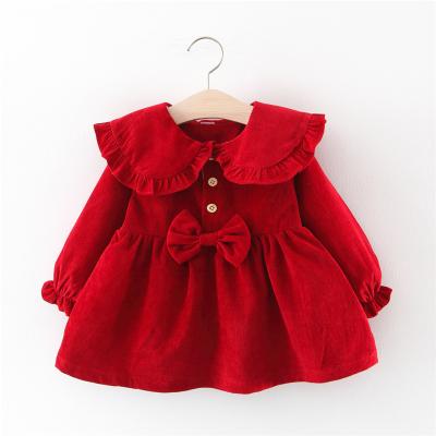 China Autumn Toddler Girl Long Sleeve Princess Dress Newborn Infant Dresses Anti-wrinkle Baby Girl Dress LZH for sale