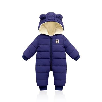 China LZH Polyester/Cotton Baby Rompers Down Jacket Winter Outdoor Infant Snowsuit Clothes Baby Boy Girls Kids Overalls for sale