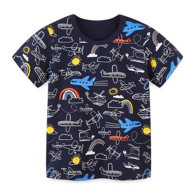 China LZH Round Neck Baby Boy T-shirt 2022 Viable Kids Summer Sweatshirt Casual Short Sleeve Tops For Kids Pullover for sale