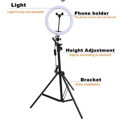 China Professional Living Shine Mobile Phone Bracket Filling Light Large Aperture Indoor Office Ring Light for sale