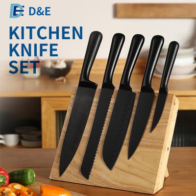 China Viable High Quality Japanese Chef Kitchen 8 Piece Non-Stick Coating Stainless Steel Knife Set for sale