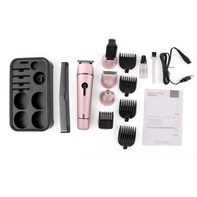 China LED Display Rechargeable 5 in 1 Pack Trimmer Set Hair Removal Nose Trimmer Sideburns Beard Shaver for sale