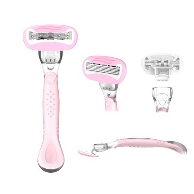 China Intimate Skin Hygiene Feminine Shaver 5 Layers Body Razor Blade with Billie Interchangeable Blades for sale