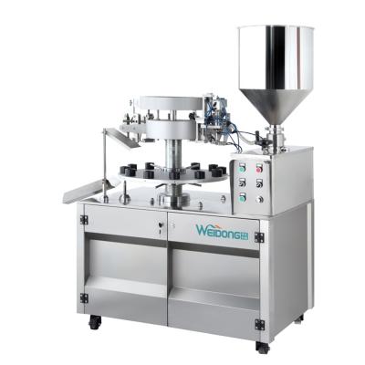 China Hand cream filling machine hot metal tube face cream cigarettes filling and sealing machines for sale