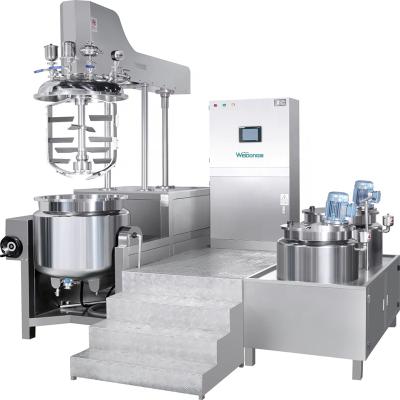 China Hot Sale Viscous Liquid Vacuum Cosmetic Cream Emulsion Homogenizer Blender Machine for sale