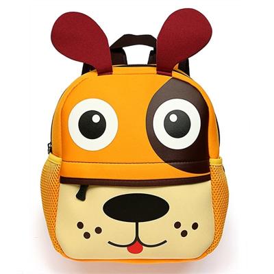 China Hot Sale Amazon Animal Waterproof Custom Kids Logo Neoprene Girls Boys Bookbags School Bags Backpacks For Children for sale