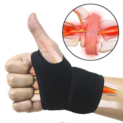 China Newest Adjustable Weightlifting Elastic Wrist Brace Tennis Sports Gym Fitness Wrist Guards Adult for sale