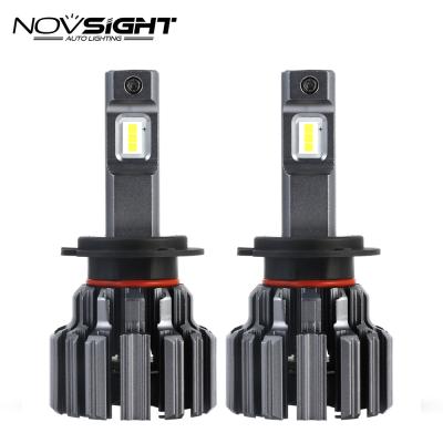 China Novsight aviation brightest h7 headlight bulbs 6000k 15000 super lumen aluminum led lights car motorcycle accessories h4 led headlight in stock for sale