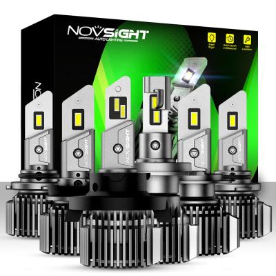 China LED HEADLIGHT BULB H4 Novsight N52 super brightness auto parts 880 h7 h13 led headlights bulb mini 9005 9006 car light h4 led h11 bulb for sale