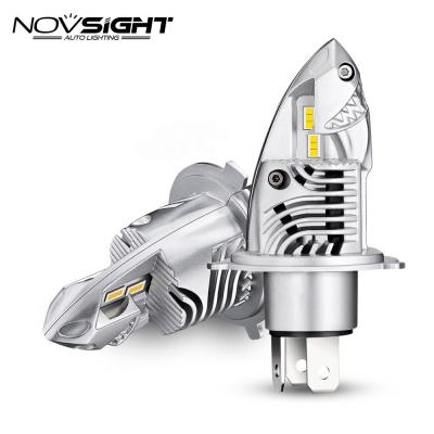 China 6063 Novsight F10 LED Aluminum Headlight H4 12000LM 70W 6000K LED Motorcycle Headlight Car Headlight Bulbs for sale