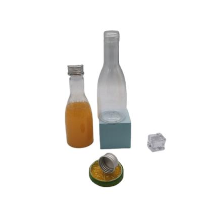 China Wholesale Household Products Pet 150ml Oval Clear Juce Plastic Bottle for sale