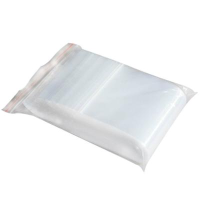 China Factory Price 100 PCS Zipper Zipper Resealable Bag Moisture Proof Resealable Bag Small Clear Plastic PE Bag Size for sale