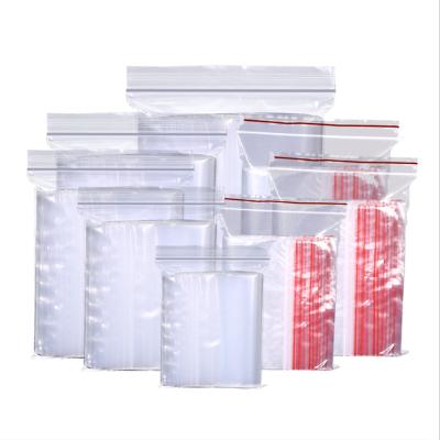 China Custom Clear Reclosable Plastic Moisture Proof Zipper Storage Zip Lock Bags for sale