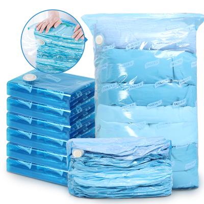 China Viable Wholesale Blue Classic Storage Vacuum Sealed Large Plastic Bag for sale