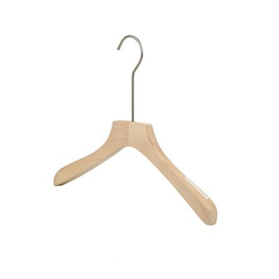 China DISPLAY Clothing Store Unpainted Solid Wooden Log Non-Slip Clothes Rack Hanger for sale