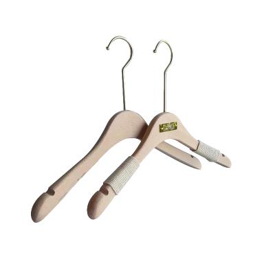 China SHOW High Quality Creative Unpainted Wooden Women's Clothes Hanger for sale