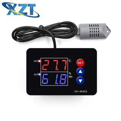 China High Recision Temperature and Humidity Controller Digital Switch Display Dual Output XH-M453 105*70*38mm for sale